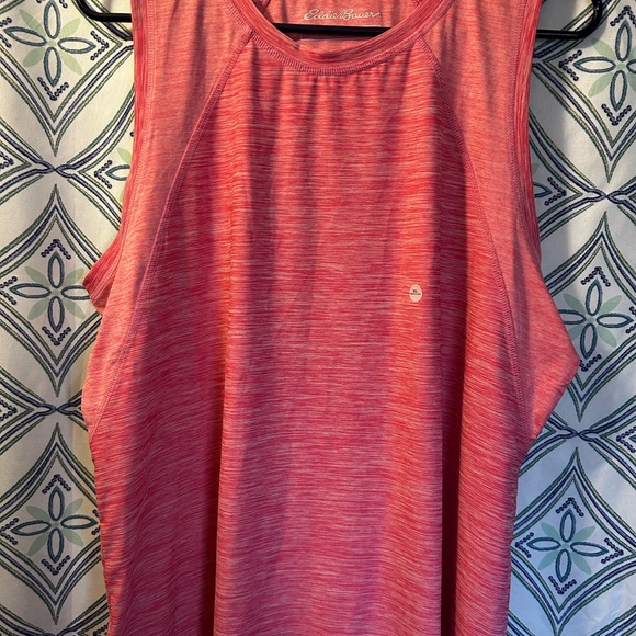 NWT EDDIE BAUER Women's Coral Sleeveless Athletic Top w/Racer Back Lightweight - Picture 3 of 12